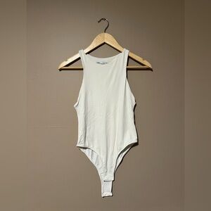 Zara White Sleeveless Bodysuit